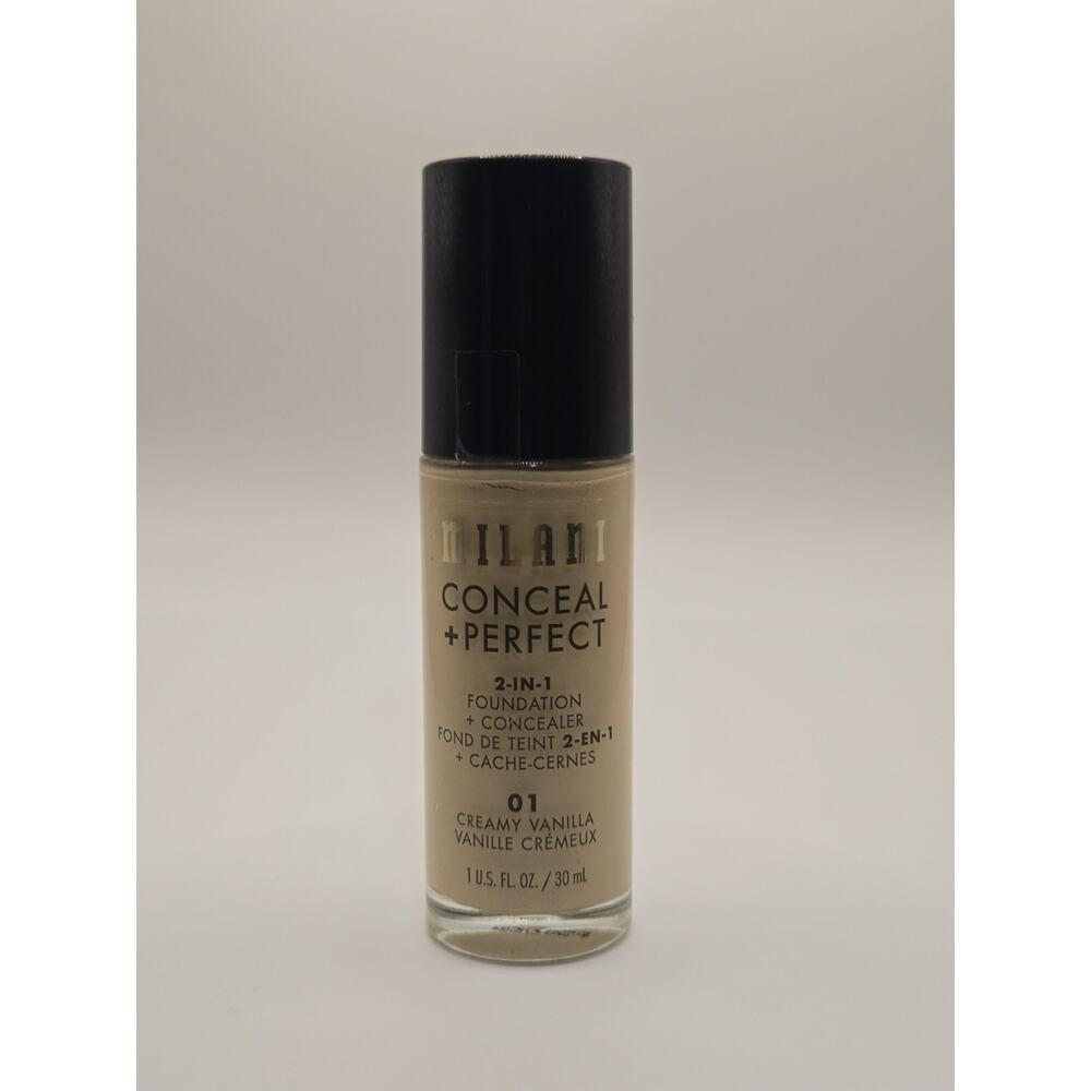 NEW Milani Conceal & Perfect Foundation 01 Creamy Vanilla